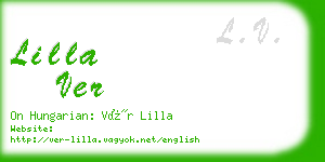 lilla ver business card